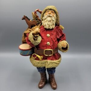 Vtg Possible Dreams Santa Figurine With Sack Of Toys 1986 Christmas Holiday 10"